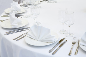 Beautifully organized event - served festive table
