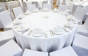 Beautifully organized event - served festive table