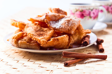 deep fried pastry with  cinnamon