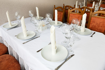 Beautifully organized event - served festive table