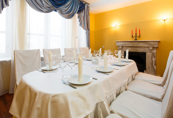 Beautifully organized event - served festive table