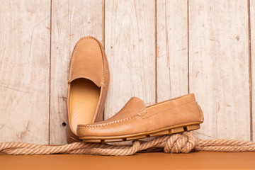 Fototapeta na wymiar Men's Loafer Shoe