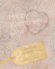 Fototapeta na wymiar Valentines day card