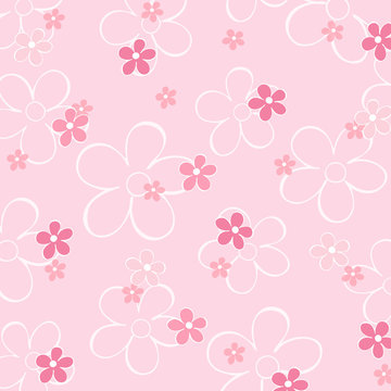 Blumenmuster rosa Hintergrund