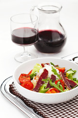 salad with dried beef