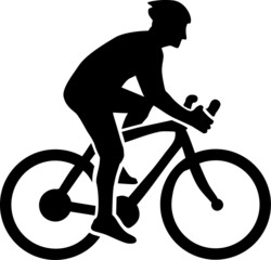 Fototapeta premium Cycling Silhouette