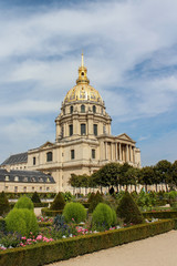 Fototapeta na wymiar Palace des Invalides in Paris, France.