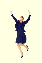 Happy businesswoman