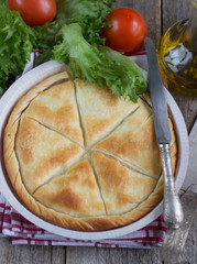 Tiropita - Greek pie made of Filo dough with cheese