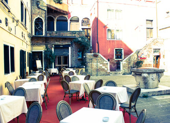Venice, romantic restaurant