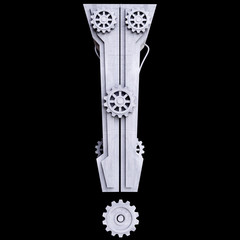 iron mechanical exclamation mark