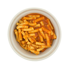 Bowl of canned food