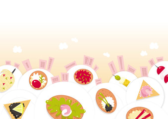 Fototapeta premium Food City