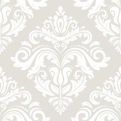 Damask Seamless  Pattern. Orient Background