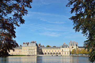 Famous palace of Fontainebleau