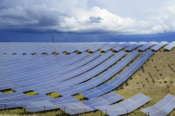 Solar panels and storm