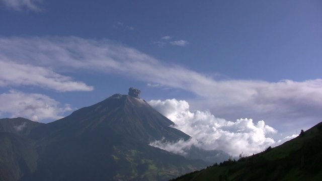 Tungurahua Volcano erupting, Ecuador