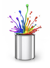 Farbdose mit Splash 2