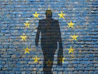 Eurpean Union + businessman