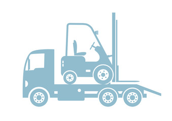Tow truck with forklift