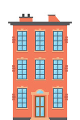 Obraz premium Brick townhouse