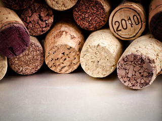 The Corks pattern of wine bottles corks.