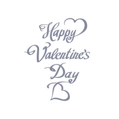 HAPPY VALENTINeS DAY hand lettering handmade calligraphy vector