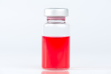 Injection vial show medicine concept