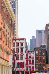 Obraz premium Soho building facades in Manhattan New York City