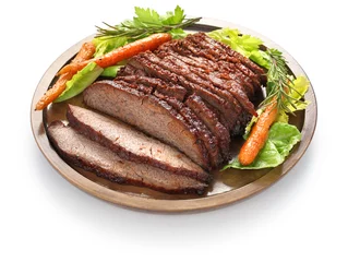 Rolgordijnen barbecue beef brisket © uckyo