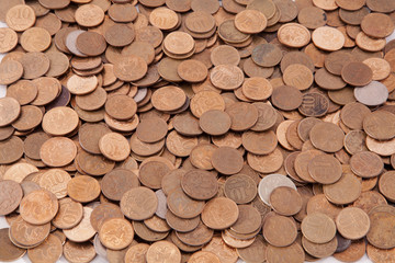 Russia circulating coins collection background