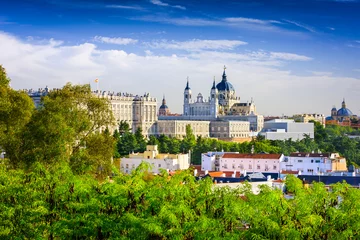 Fotobehang Cathedral of Madrid, Spain © SeanPavonePhoto