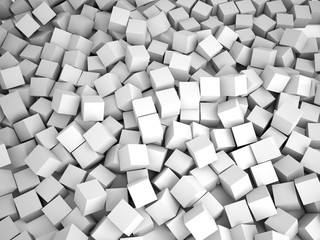 Cubes abstract background, 3D