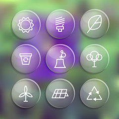 Set of linear style elements or icons , labels and badges for