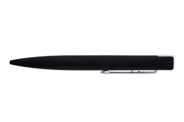 Black ballpen isolated