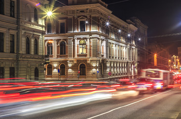 Fototapeta premium night traffic
