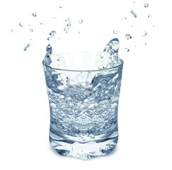 water in a glass