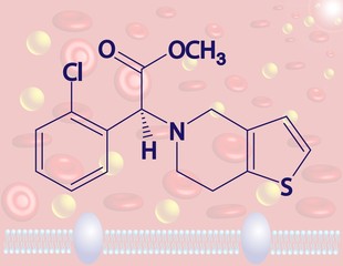 Clopidogrel molecular structure