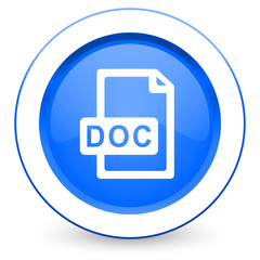 Obraz premium doc file icon
