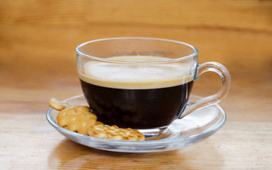 cup of coffee on the table