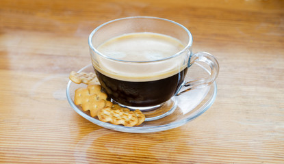 cup of coffee on the table