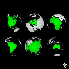 World map vector background