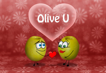 Aceitunas enamoradas