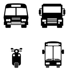 Transports en 4 icônes
