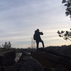 Photographer on the hill