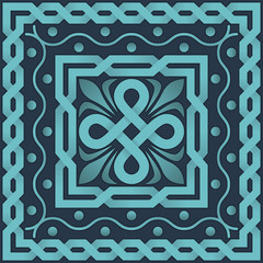 vector blue pattern of interlacing lines