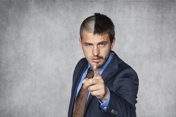 two businessmen in one person