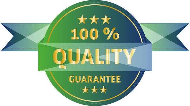 Button Qualit&auml;ts Garantie vector illustration