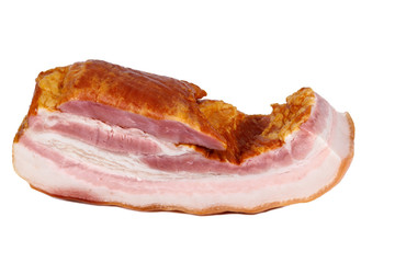 Bacon isolated on white background