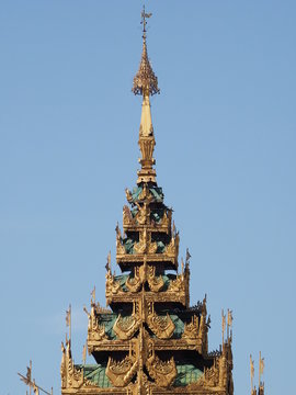 Shwedagon en Rangun (Myanmar)